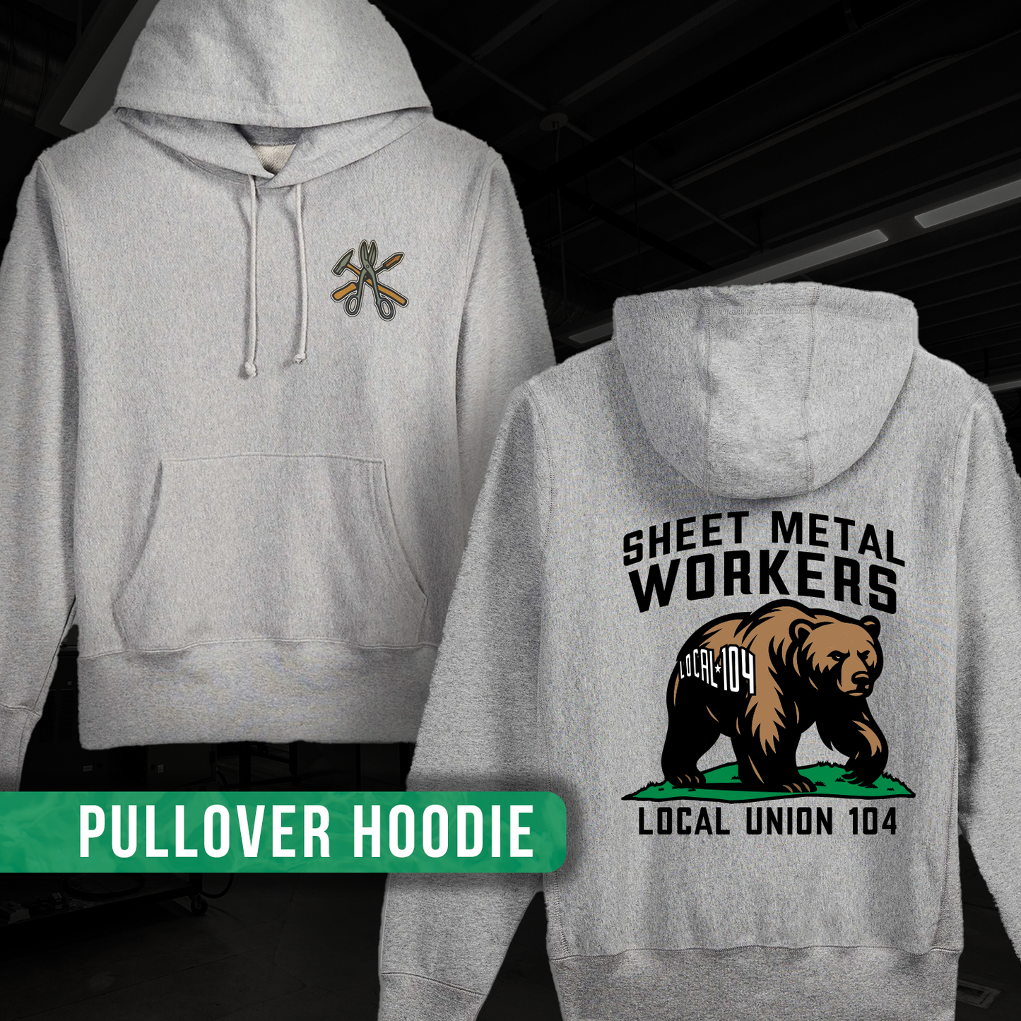 Pullover California Bear Hoodie